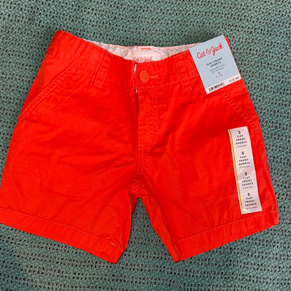 5/$25 Boys sz 5 Cat & Jack Orange Shorts